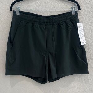 Dark Green Lululemon Pace Breaker Short